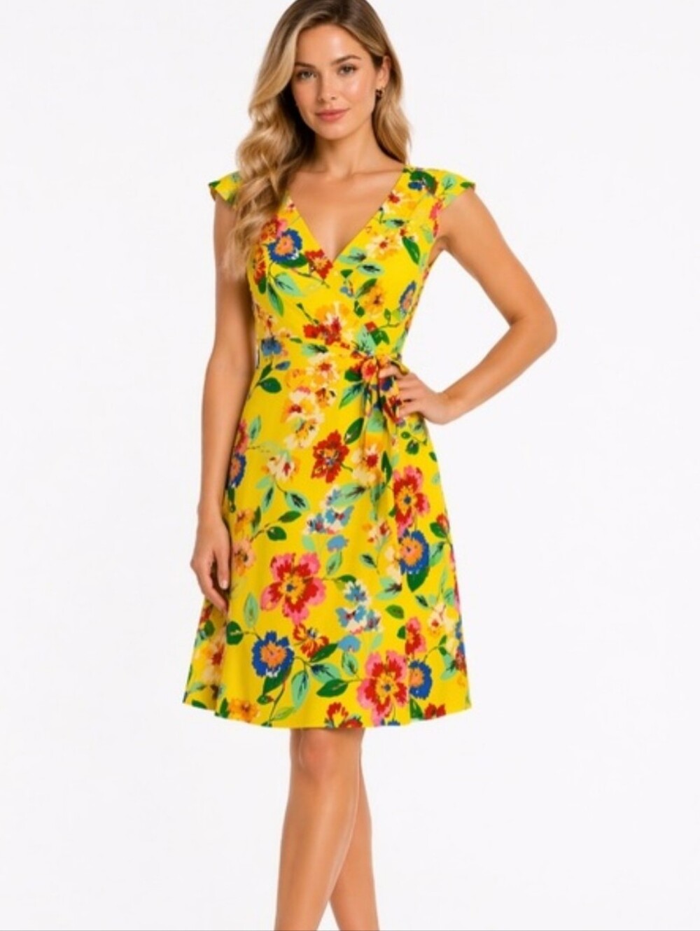 Kate Spade Silk Floral Wrap Dress
